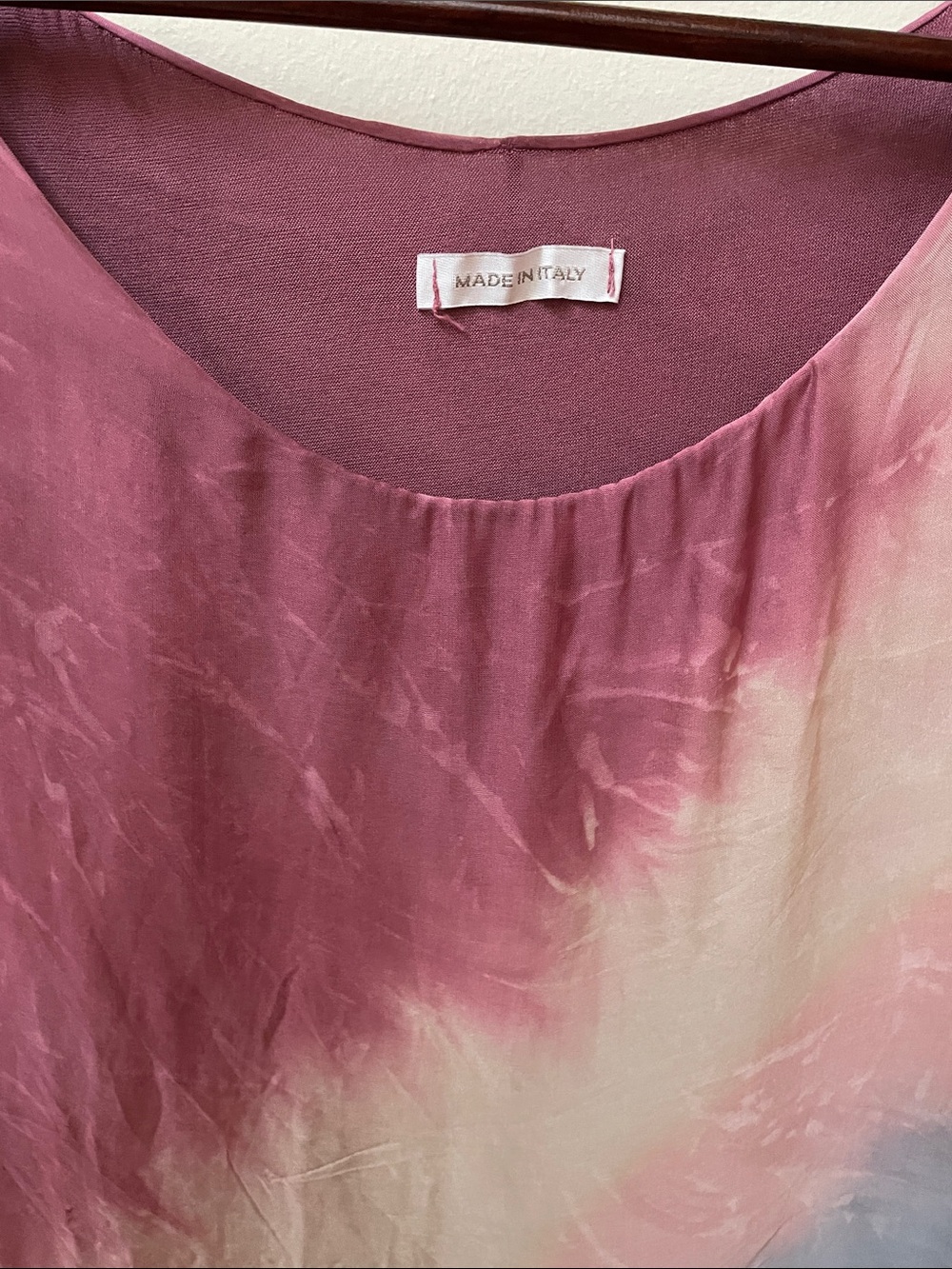 Made in Italy Layered Silk Dress - Picture 2 of 12